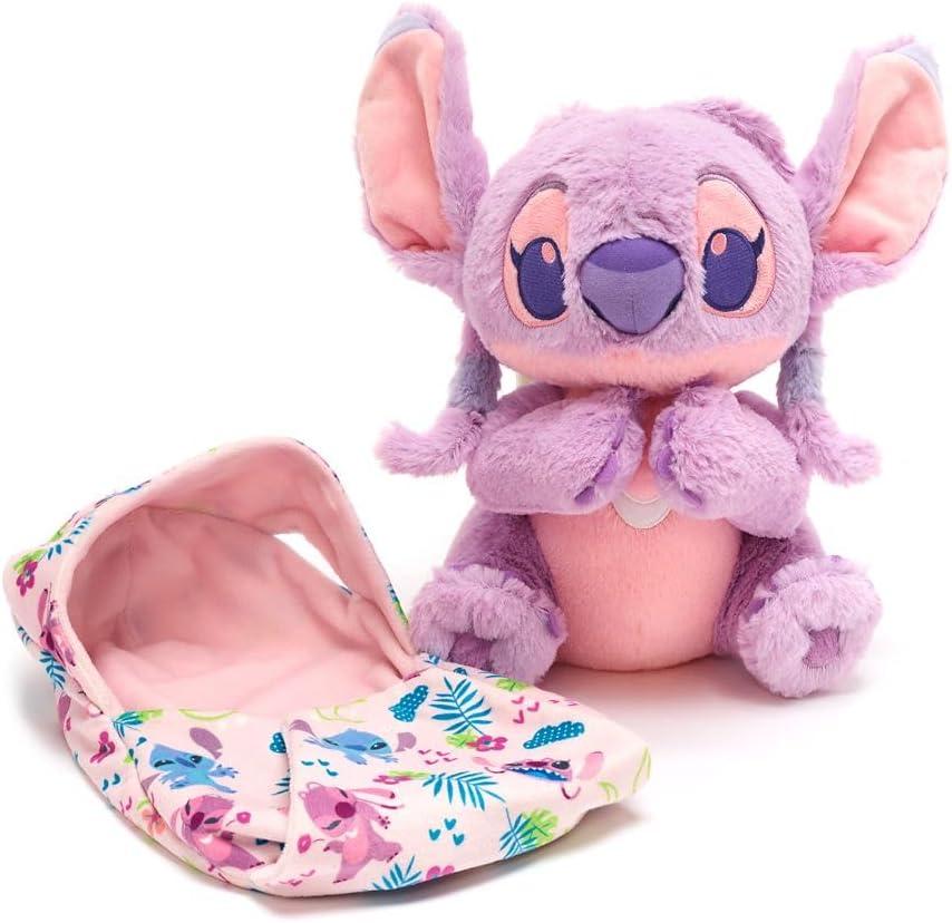 imageDISNEY STORE UnisexChildren Babies Collection Stitch Plush in Swaddle with Detailed Plush Features  Official Soft Toy  Stuffed Animals for BabiesAngel