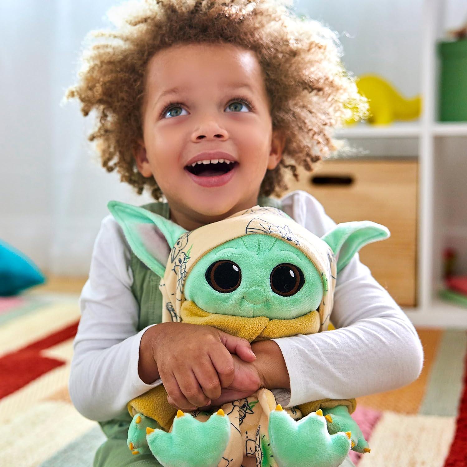 imageDISNEY STORE UnisexChildren Babies Collection Stitch Plush in Swaddle with Detailed Plush Features  Official Soft Toy  Stuffed Animals for BabiesGrogu