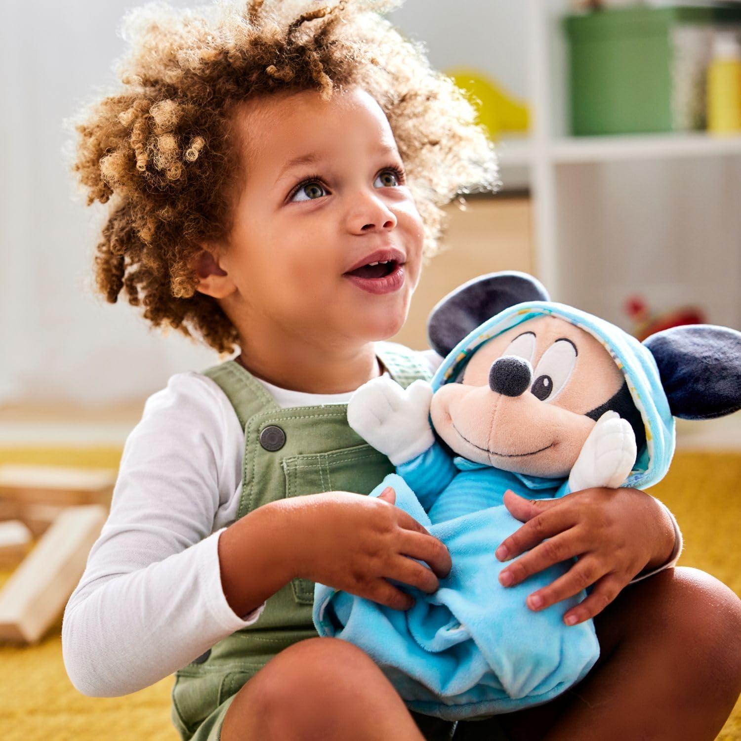 imageDISNEY STORE UnisexChildren Babies Collection Stitch Plush in Swaddle with Detailed Plush Features  Official Soft Toy  Stuffed Animals for BabiesMickey Mouse