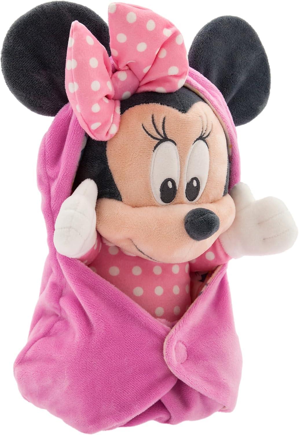 imageDISNEY STORE UnisexChildren Babies Collection Stitch Plush in Swaddle with Detailed Plush Features  Official Soft Toy  Stuffed Animals for BabiesMinnie Mouse