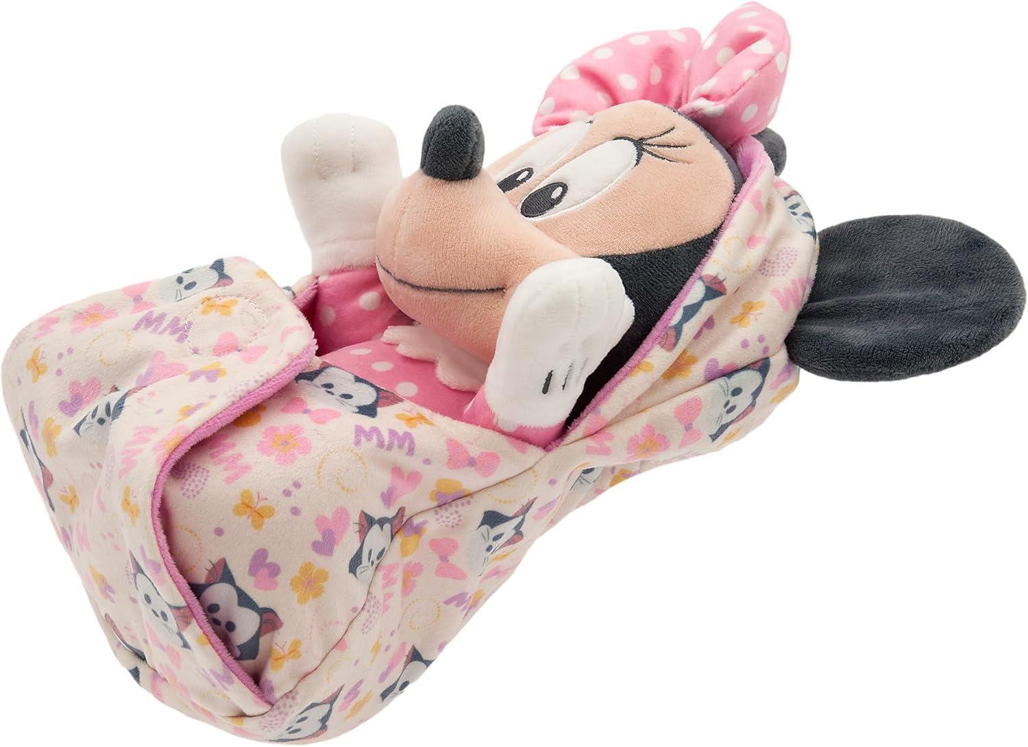 imageDISNEY STORE UnisexChildren Babies Collection Stitch Plush in Swaddle with Detailed Plush Features  Official Soft Toy  Stuffed Animals for BabiesMinnie Mouse