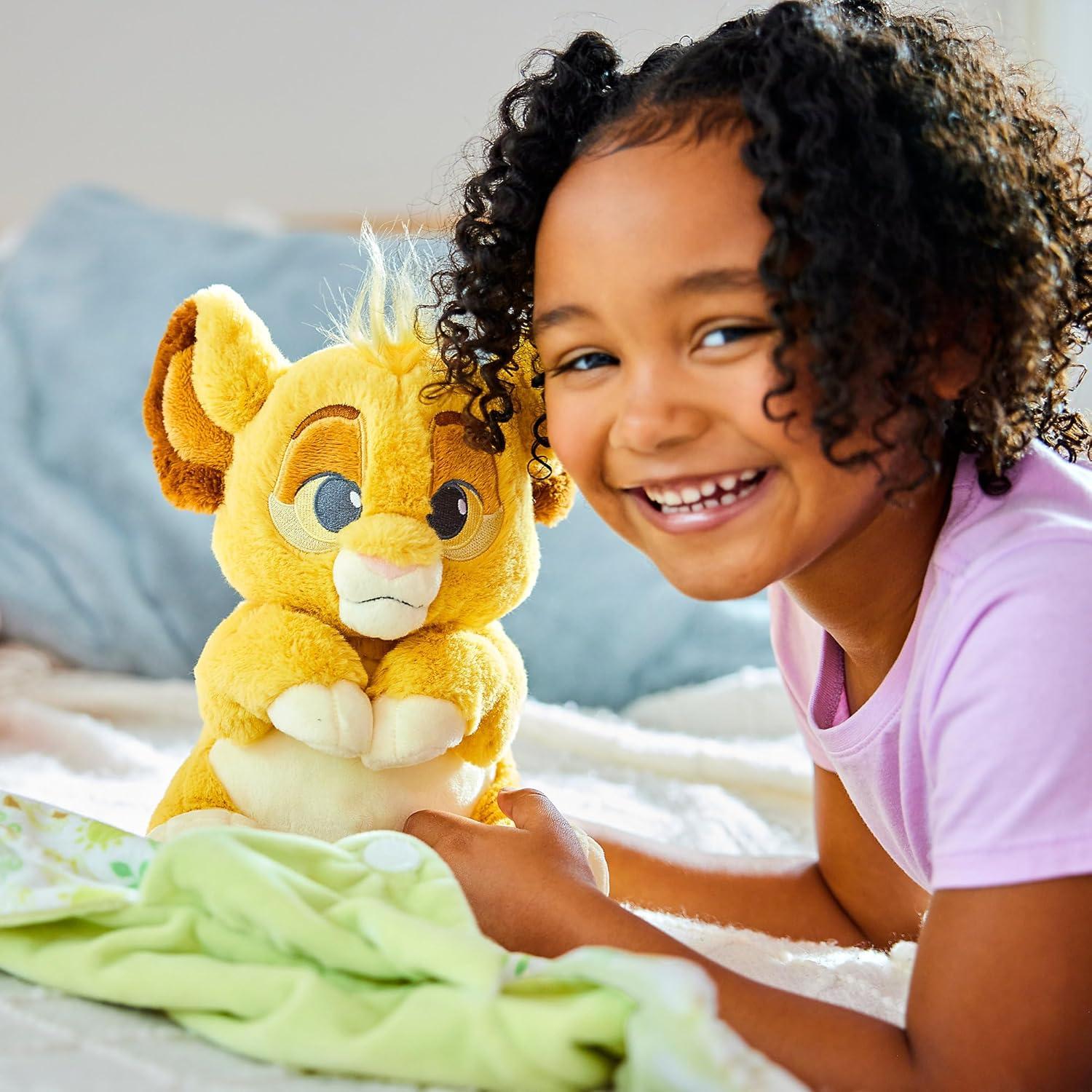 imageDISNEY STORE UnisexChildren Babies Collection Stitch Plush in Swaddle with Detailed Plush Features  Official Soft Toy  Stuffed Animals for BabiesSimba