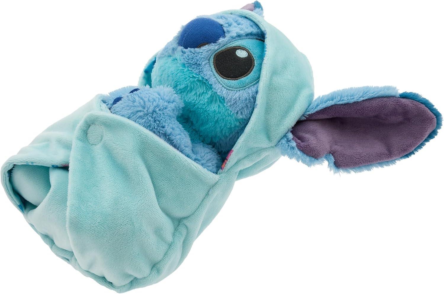 imageDISNEY STORE UnisexChildren Babies Collection Stitch Plush in Swaddle with Detailed Plush Features  Official Soft Toy  Stuffed Animals for BabiesStitch