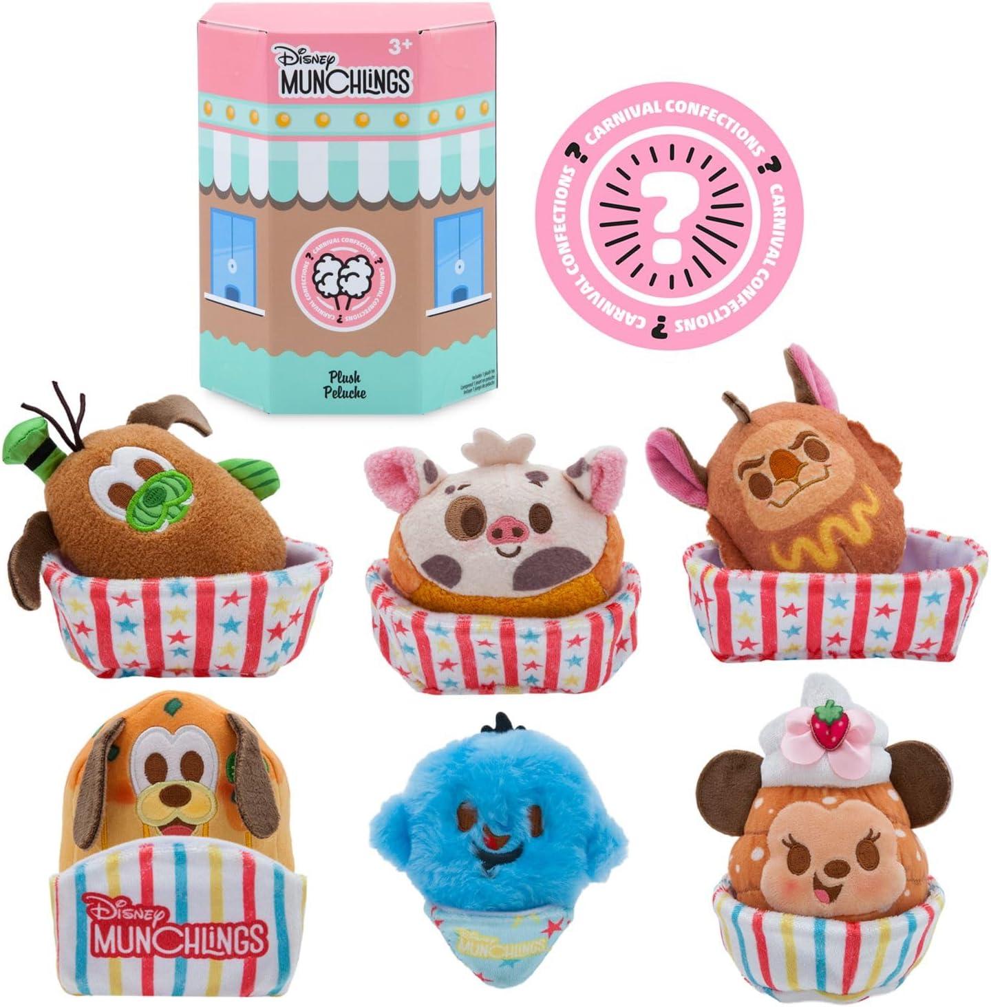 imageDisney Munchlings Terrifying Treats Collection  Mystery Box  Plush Toys  Scented  Detailed Micro Plush Sculpting Embroidered Features Soft ampamp Squeezable Fill Blind Pack 1 of 7 CharactersCarnival Confections