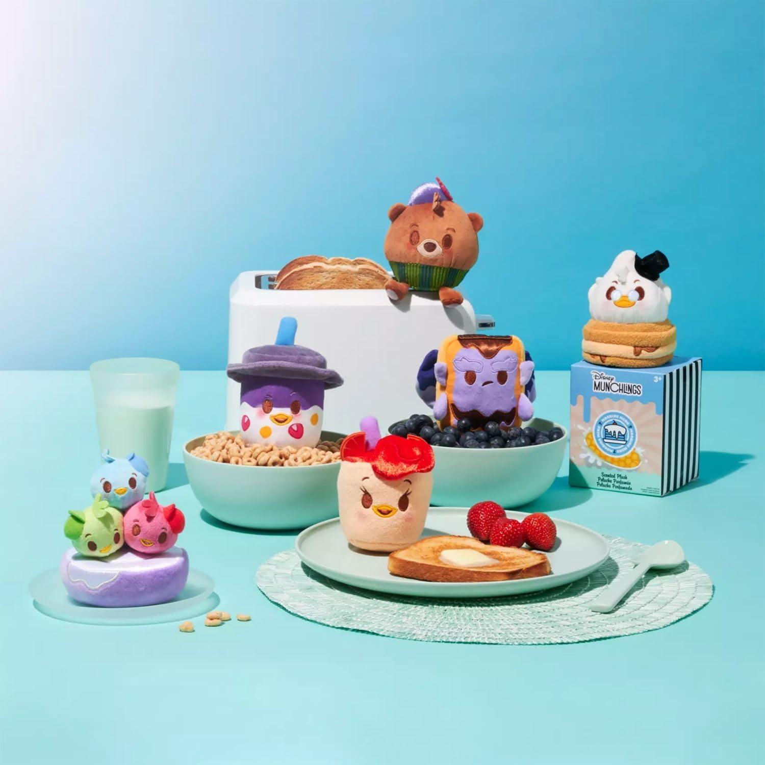 imageDisney Munchlings Terrifying Treats Collection  Mystery Box  Plush Toys  Scented  Detailed Micro Plush Sculpting Embroidered Features Soft ampamp Squeezable Fill Blind Pack 1 of 7 CharactersMorning Menu