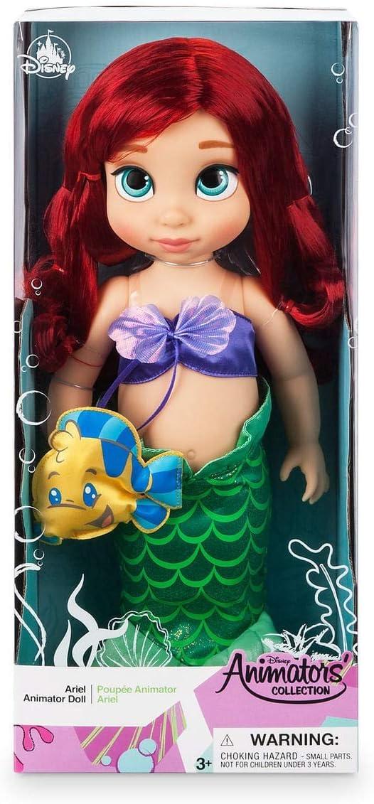 imageDisney Store Girls Animators Collection Moana Doll  16 Inches Toy Figure Molded Details Fully Posable Toy in Satin Dress  Suitable for Ages 3 Toy FigureAriel