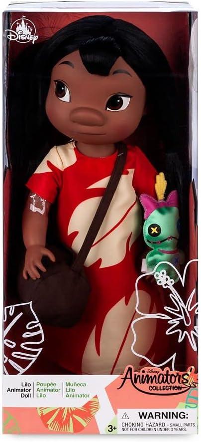 imageDisney Store Girls Animators Collection Moana Doll  16 Inches Toy Figure Molded Details Fully Posable Toy in Satin Dress  Suitable for Ages 3 Toy FigureLilo