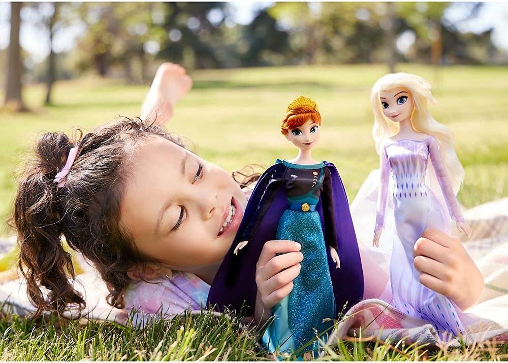 imageDisney Store Girls Princess Classic Doll Merida 11 Inches Includes Brush with Molded Details Fully Posable Toy in Classic OutfitAnna