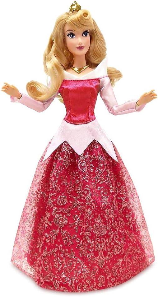 imageDisney Store Girls Princess Classic Doll Merida 11 Inches Includes Brush with Molded Details Fully Posable Toy in Classic OutfitAurora