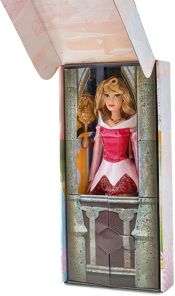 imageDisney Store Girls Princess Classic Doll Merida 11 Inches Includes Brush with Molded Details Fully Posable Toy in Classic OutfitAurora