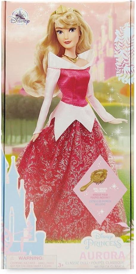 imageDisney Store Girls Princess Classic Doll Merida 11 Inches Includes Brush with Molded Details Fully Posable Toy in Classic OutfitAurora