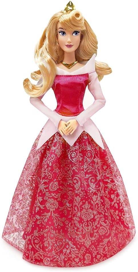 imageDisney Store Girls Princess Classic Doll Merida 11 Inches Includes Brush with Molded Details Fully Posable Toy in Classic OutfitAurora