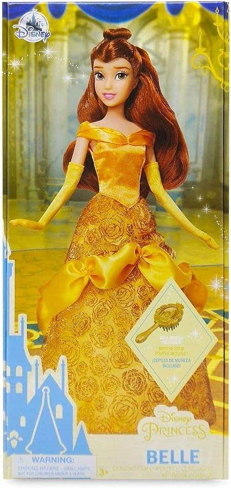 imageDisney Store Girls Princess Classic Doll Merida 11 Inches Includes Brush with Molded Details Fully Posable Toy in Classic OutfitBelle
