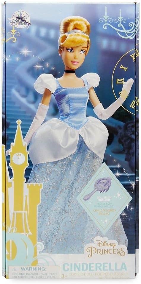 imageDisney Store Girls Princess Classic Doll Merida 11 Inches Includes Brush with Molded Details Fully Posable Toy in Classic OutfitCinderella