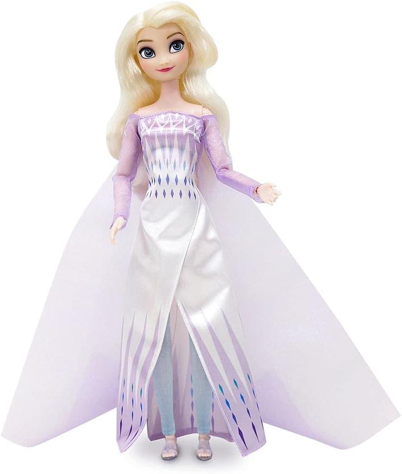 imageDisney Store Girls Princess Classic Doll Merida 11 Inches Includes Brush with Molded Details Fully Posable Toy in Classic OutfitElsa