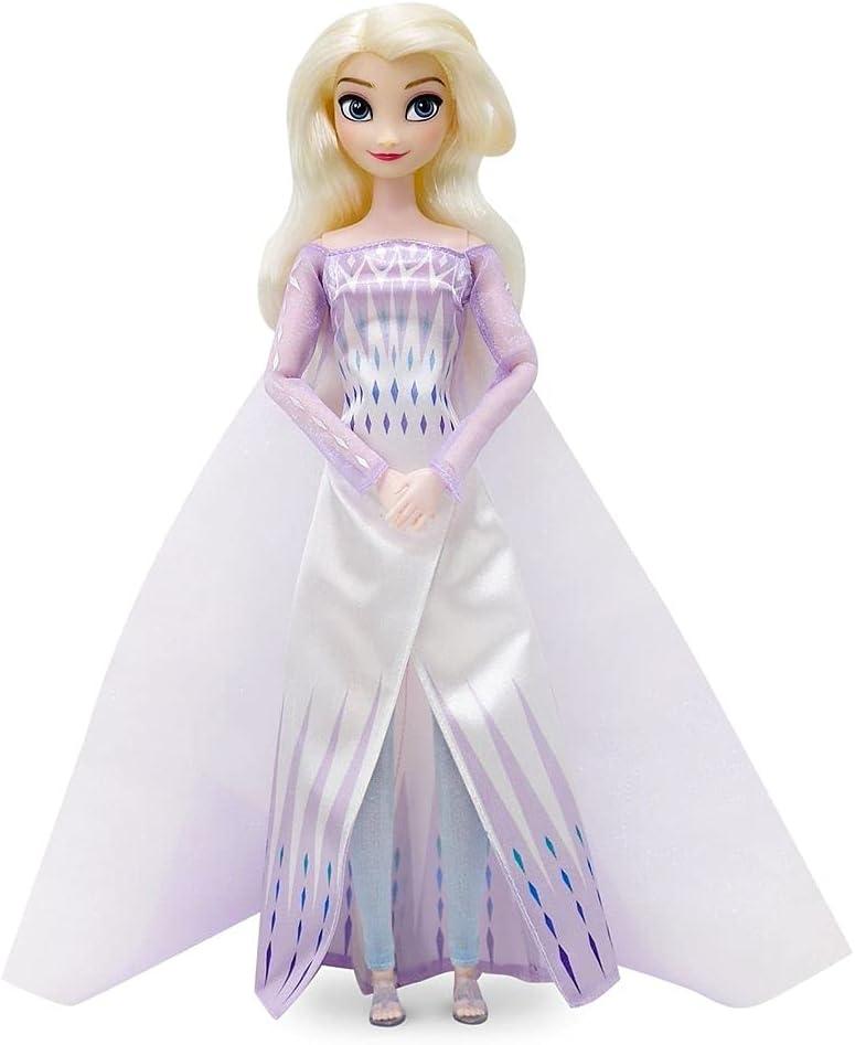 imageDisney Store Girls Princess Classic Doll Merida 11 Inches Includes Brush with Molded Details Fully Posable Toy in Classic OutfitElsa