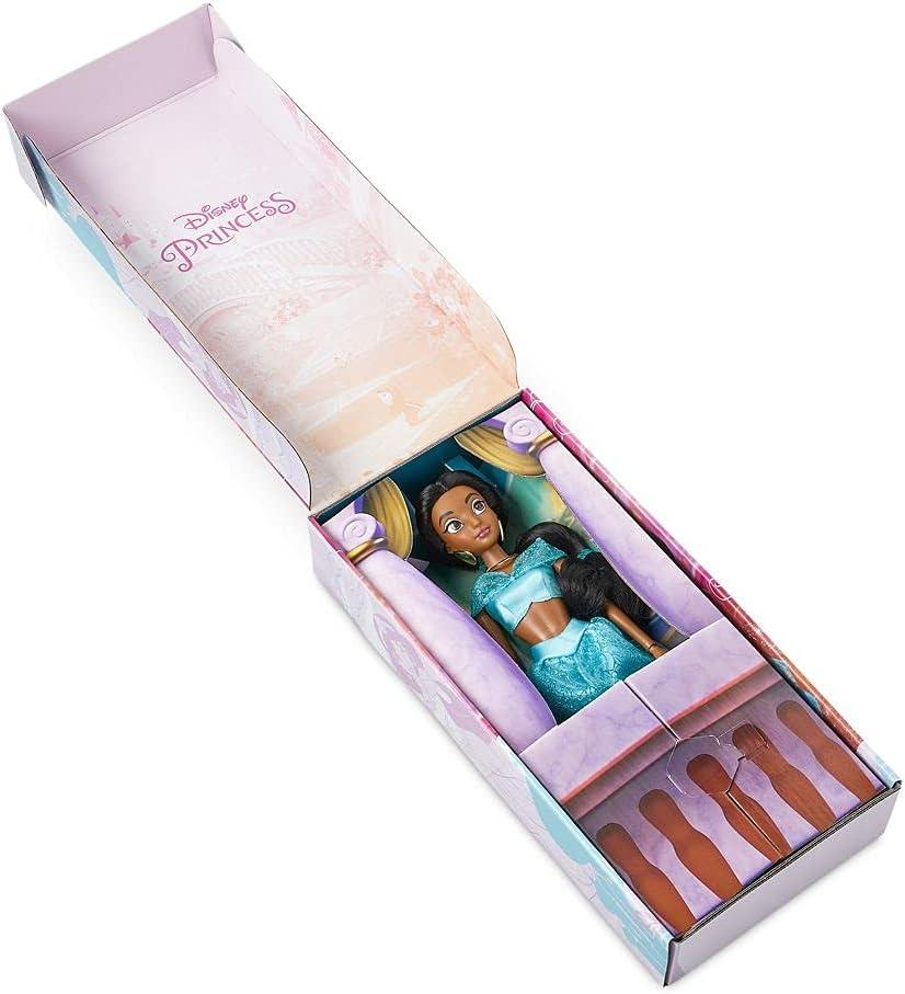 imageDisney Store Girls Princess Classic Doll Merida 11 Inches Includes Brush with Molded Details Fully Posable Toy in Classic OutfitJasmine