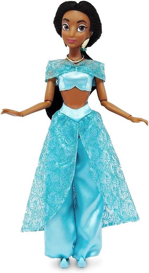imageDisney Store Girls Princess Classic Doll Merida 11 Inches Includes Brush with Molded Details Fully Posable Toy in Classic OutfitJasmine