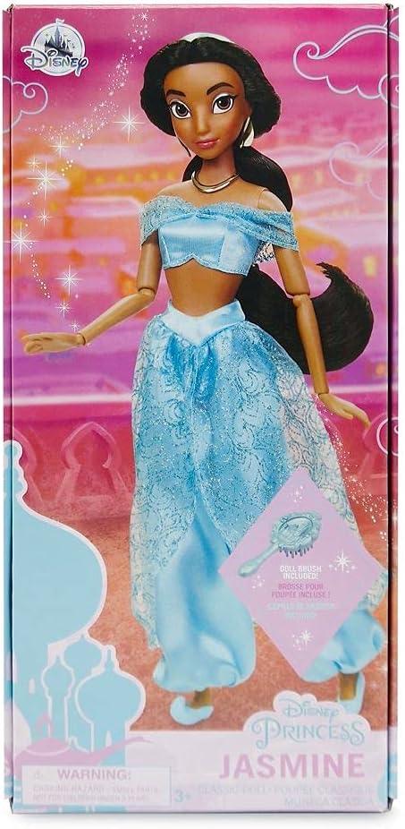 imageDisney Store Girls Princess Classic Doll Merida 11 Inches Includes Brush with Molded Details Fully Posable Toy in Classic OutfitJasmine