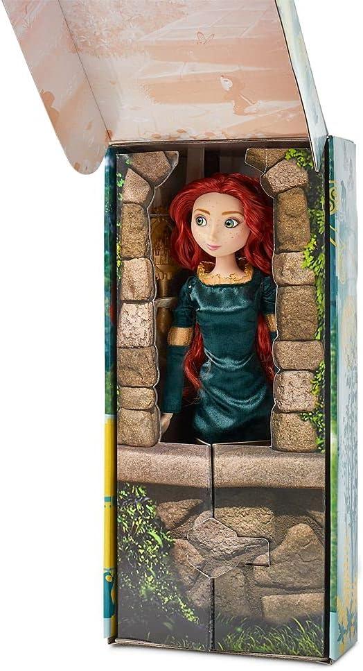 imageDisney Store Girls Princess Classic Doll Merida 11 Inches Includes Brush with Molded Details Fully Posable Toy in Classic OutfitMerida