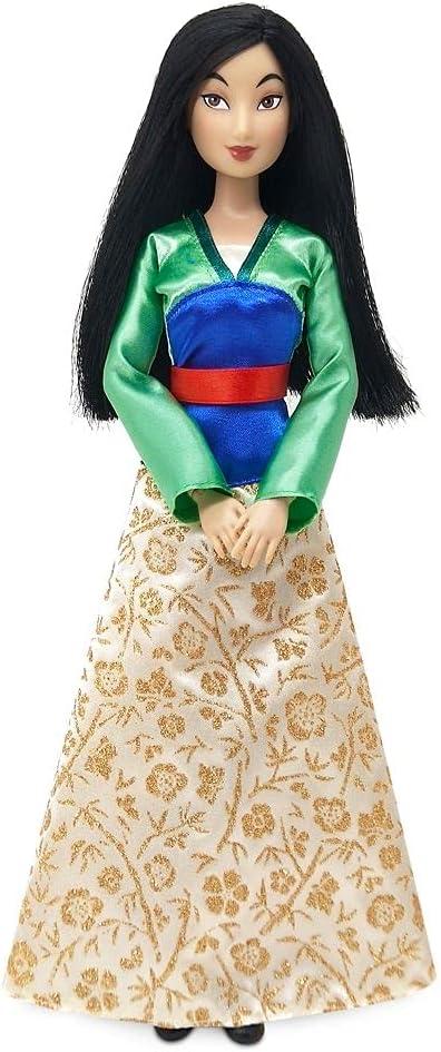 imageDisney Store Girls Princess Classic Doll Merida 11 Inches Includes Brush with Molded Details Fully Posable Toy in Classic OutfitMulan