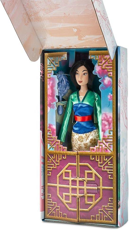 imageDisney Store Girls Princess Classic Doll Merida 11 Inches Includes Brush with Molded Details Fully Posable Toy in Classic OutfitMulan