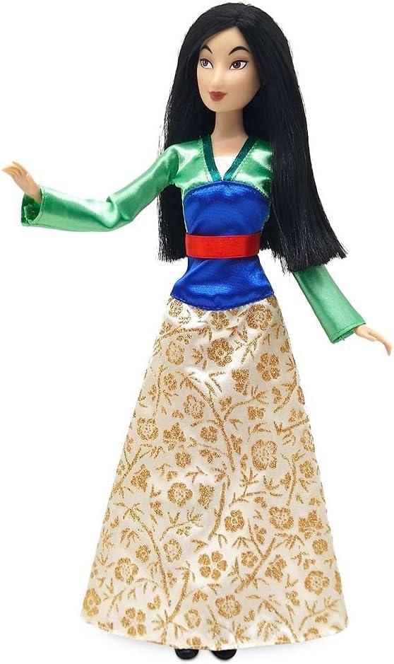 imageDisney Store Girls Princess Classic Doll Merida 11 Inches Includes Brush with Molded Details Fully Posable Toy in Classic OutfitMulan