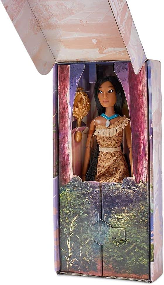 imageDisney Store Girls Princess Classic Doll Merida 11 Inches Includes Brush with Molded Details Fully Posable Toy in Classic OutfitPocohontas