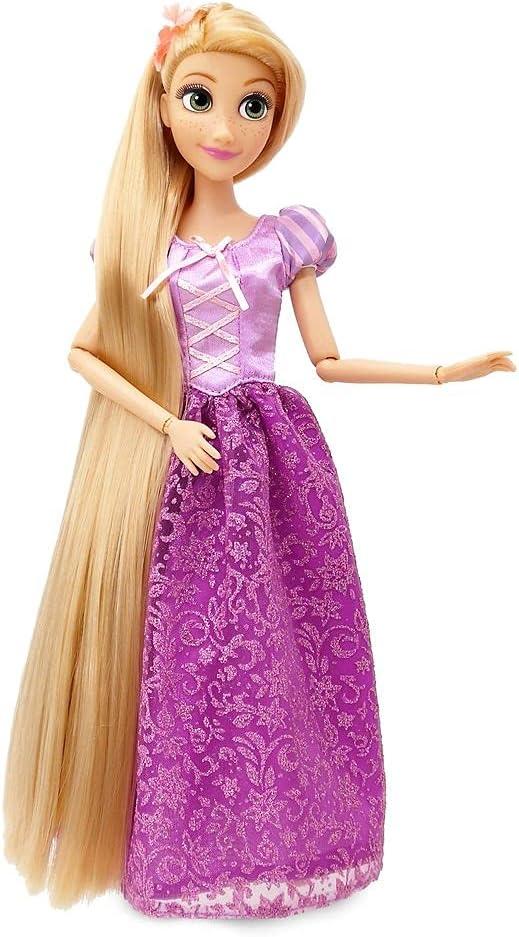 imageDisney Store Girls Princess Classic Doll Merida 11 Inches Includes Brush with Molded Details Fully Posable Toy in Classic OutfitRapunzel
