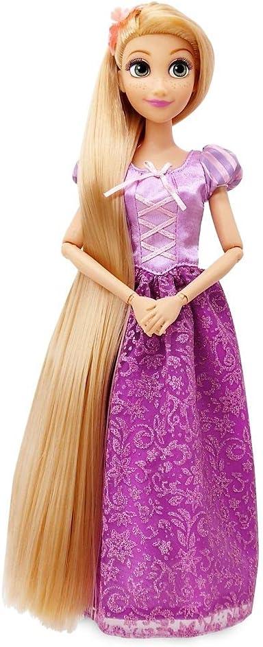 imageDisney Store Girls Princess Classic Doll Merida 11 Inches Includes Brush with Molded Details Fully Posable Toy in Classic OutfitRapunzel