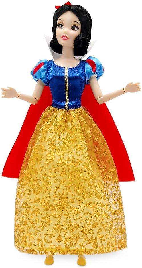 imageDisney Store Girls Princess Classic Doll Merida 11 Inches Includes Brush with Molded Details Fully Posable Toy in Classic OutfitSnow White