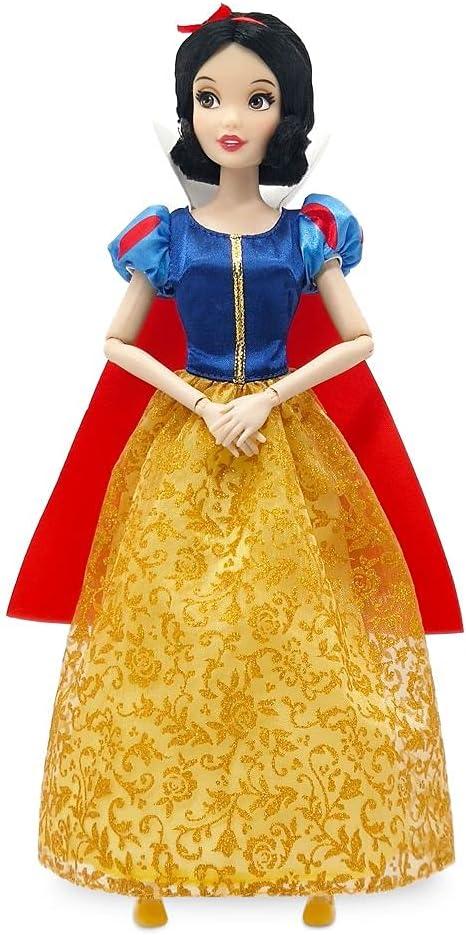 imageDisney Store Girls Princess Classic Doll Merida 11 Inches Includes Brush with Molded Details Fully Posable Toy in Classic OutfitSnow White