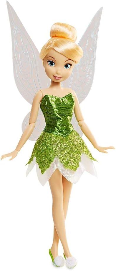 imageDisney Store Girls Princess Classic Doll Merida 11 Inches Includes Brush with Molded Details Fully Posable Toy in Classic OutfitTinker Bell