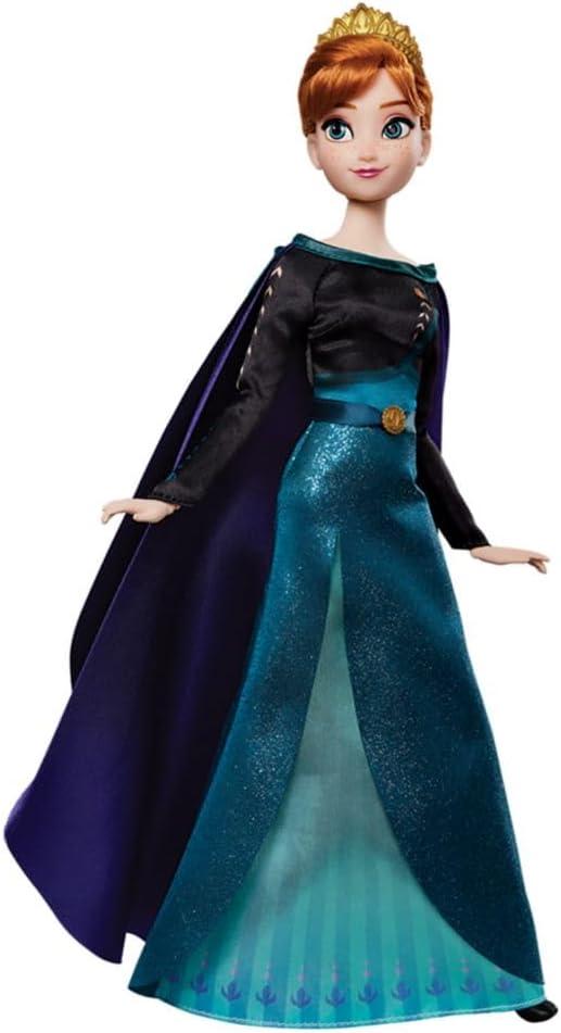 imageDisney Store Girls Princess Story Doll Anna from Frozen 11 Inches Includes Coloring Book and Additional Dress Princess Doll in Classic Outfit Princess Toys