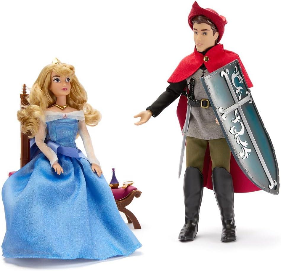 imageDisney Store Official Aurora Classic Doll Gift Set  Sleeping Beauty Play Set  Disney Princess Toys Playset Featuring Aurora Prince Phillip ampamp Maleficent Dolls with Accessories