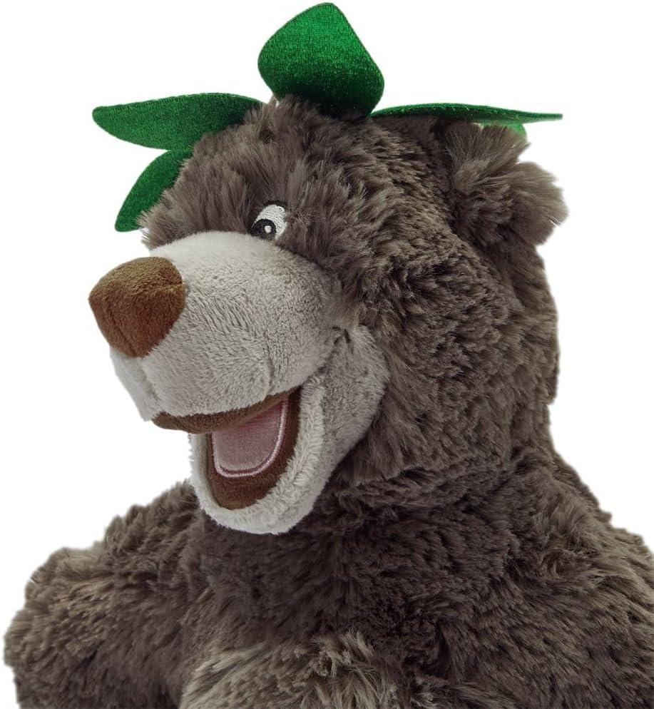 imageDisney Store Official Baloo Plush Stuffed Animal  16 Inch Classic Teddy Bear from The Jungle Book 1967  Soft Sculpted Disney Plush with Embroidered Features Leaf Skirt ampamp Hat