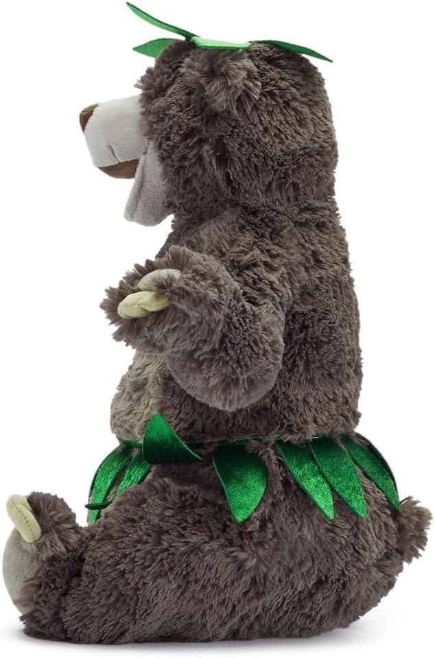 imageDisney Store Official Baloo Plush Stuffed Animal  16 Inch Classic Teddy Bear from The Jungle Book 1967  Soft Sculpted Disney Plush with Embroidered Features Leaf Skirt ampamp Hat