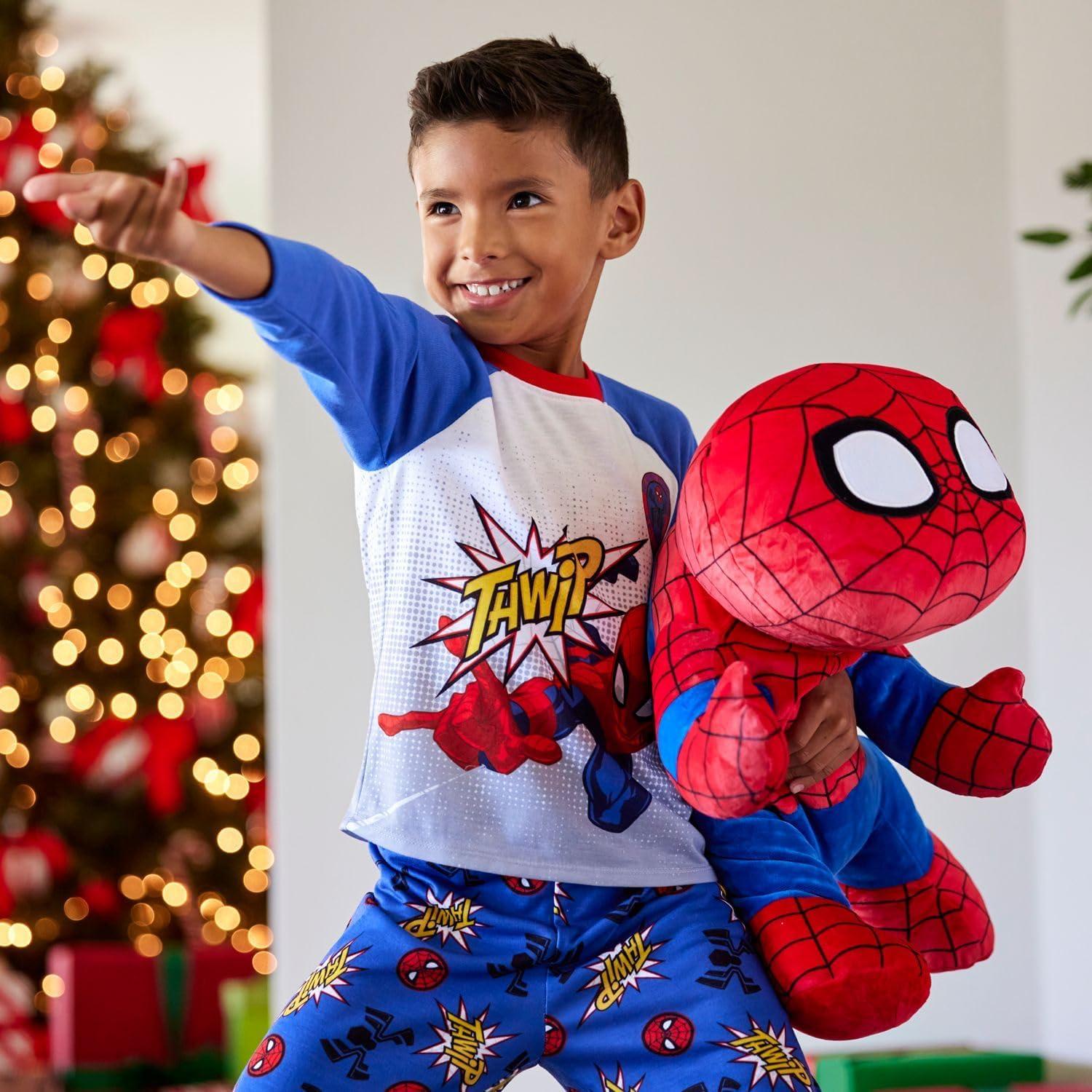 imageDisney Store Official Cuddleez Plush  Stitch  Big Plush  Super Soft ampamp Huggable Toy for Fans ampamp Kids of All Ages  Perfect Collectible Gift PlushySpiderMan