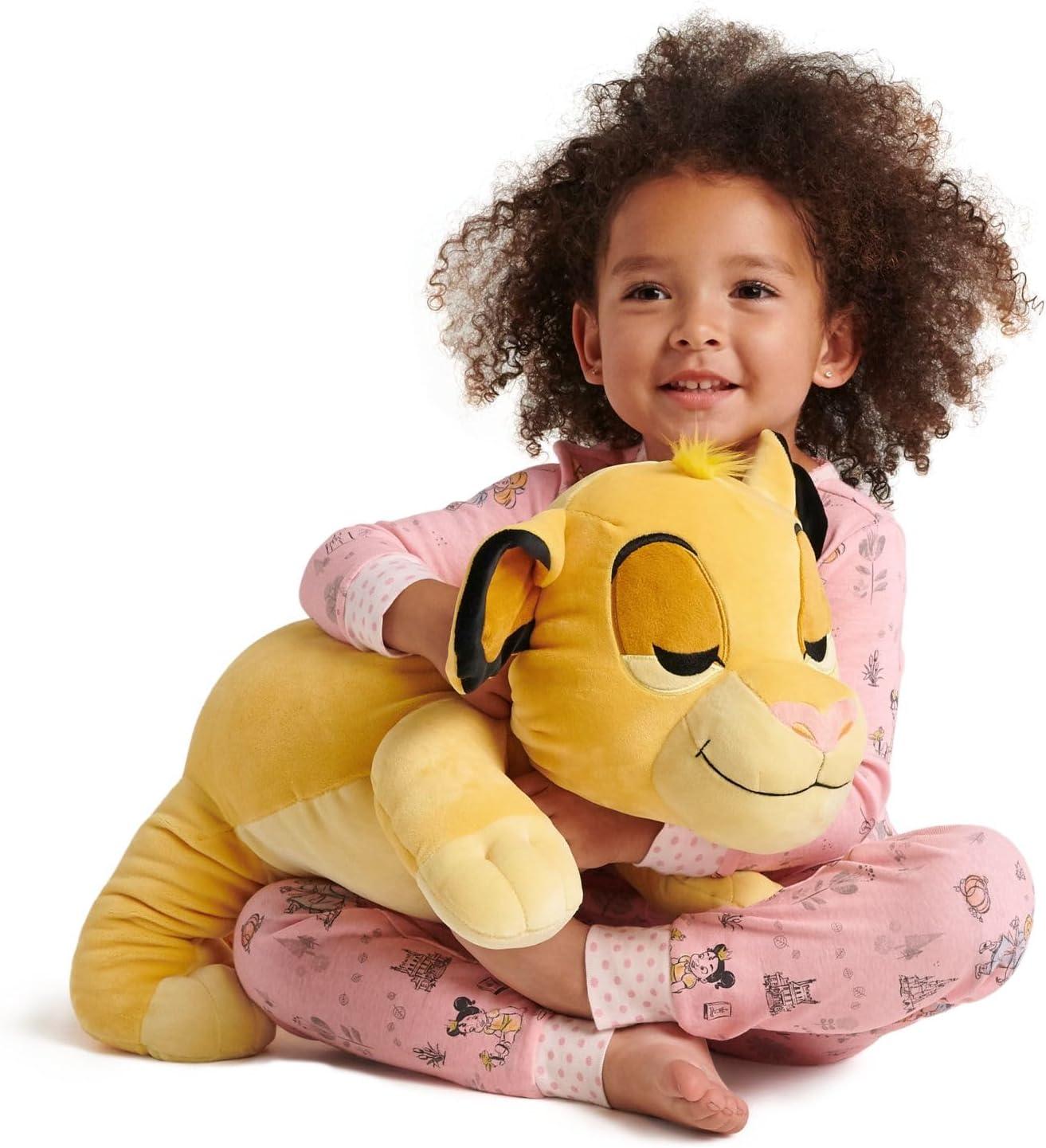 imageDisney Store Official Cuddleez Plush  Stitch  Big Plush  Super Soft ampamp Huggable Toy for Fans ampamp Kids of All Ages  Perfect Collectible Gift PlushySimba
