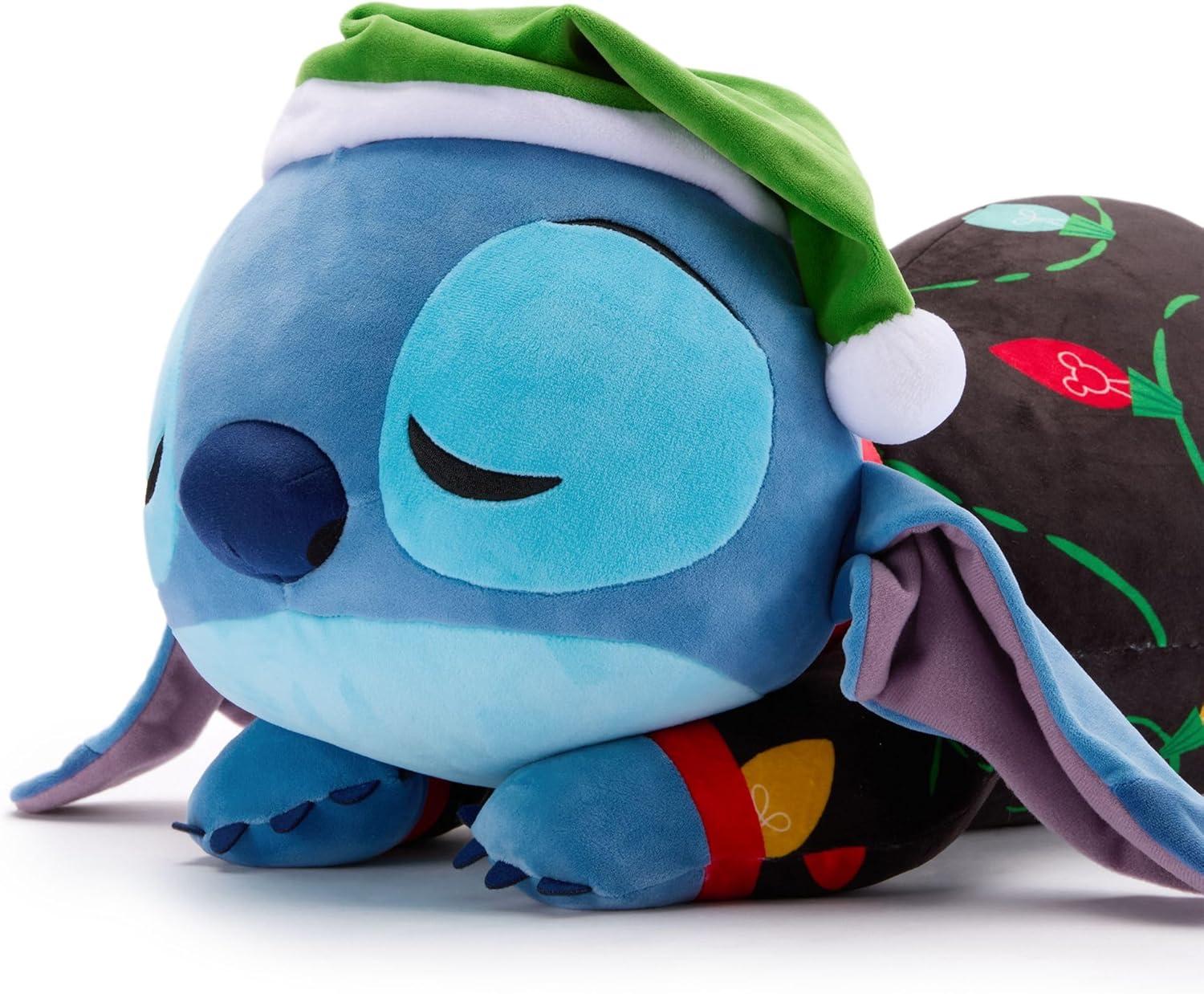 imageDisney Store Official Cuddleez Plush  Stitch Holiday  Big Plush  Super Soft ampamp Huggable Toy for Fans ampamp Kids of All Ages  Perfect Collectible Gift Plushy