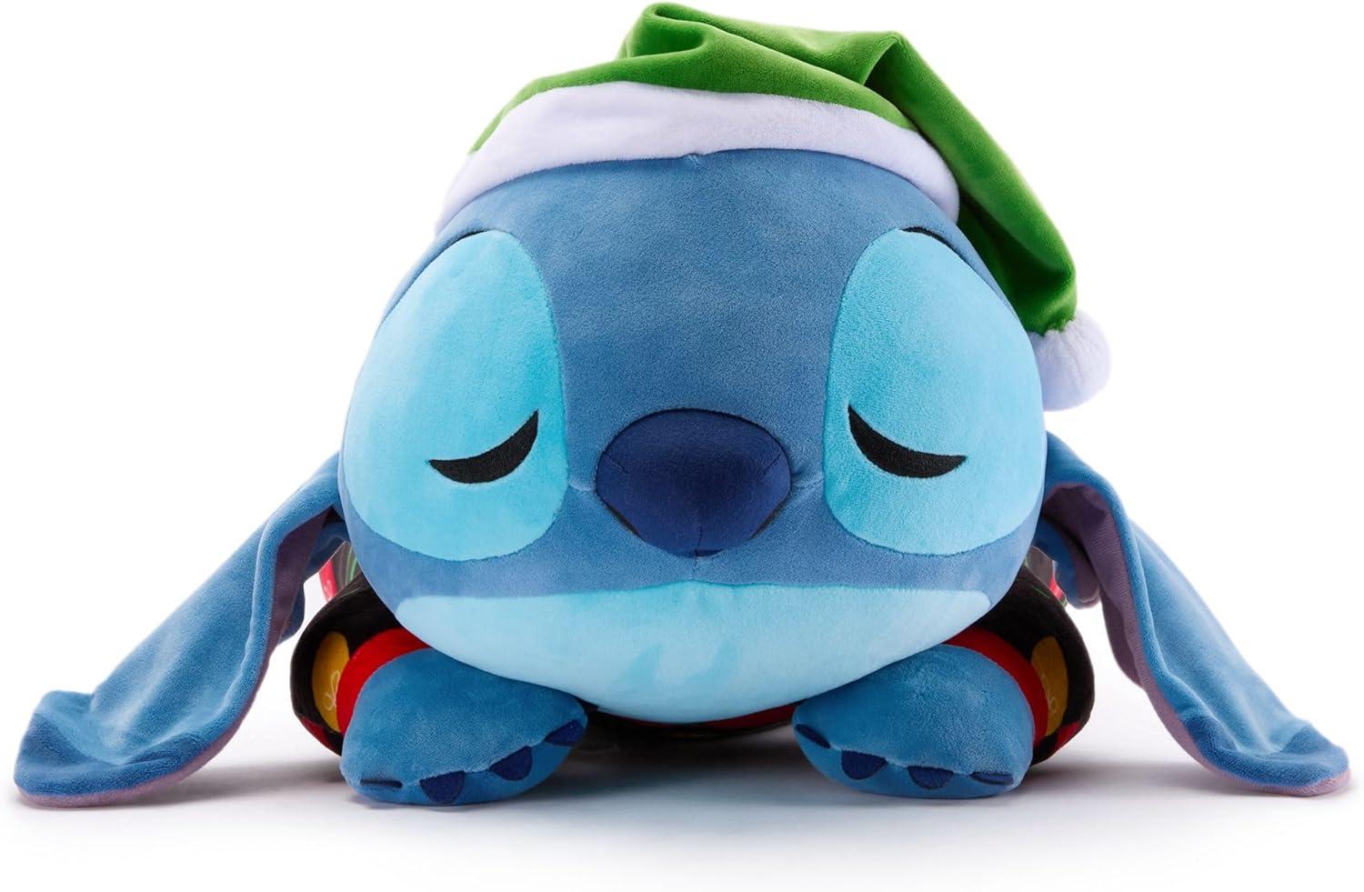 imageDisney Store Official Cuddleez Plush  Stitch Holiday  Big Plush  Super Soft ampamp Huggable Toy for Fans ampamp Kids of All Ages  Perfect Collectible Gift Plushy