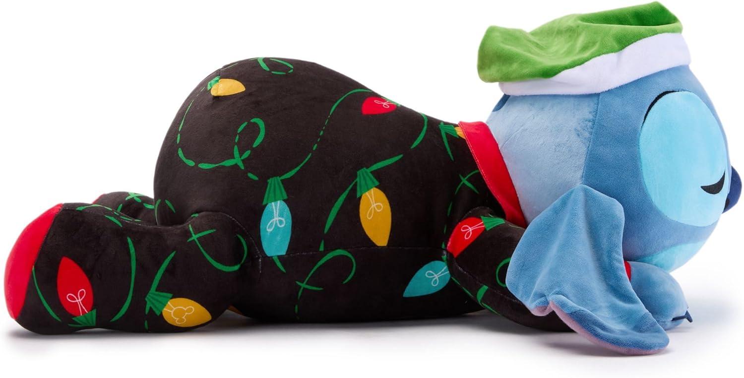 imageDisney Store Official Cuddleez Plush  Stitch Holiday  Big Plush  Super Soft ampamp Huggable Toy for Fans ampamp Kids of All Ages  Perfect Collectible Gift Plushy