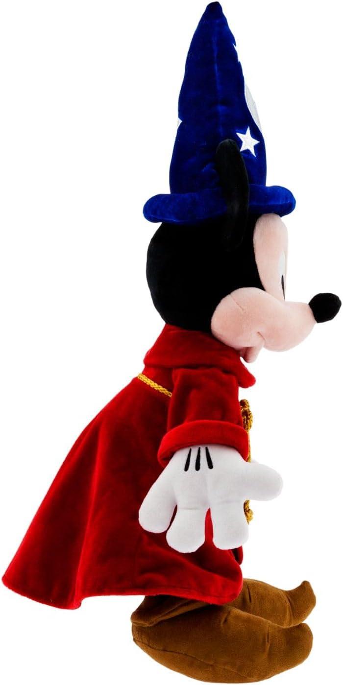 imageDisney Store Official Fantasia Collection Medium 22Inch Sorcerer Mickey Mouse Plush  Authentic Soft ampamp Cuddly Toy  Ideal for Fans ampamp Kids