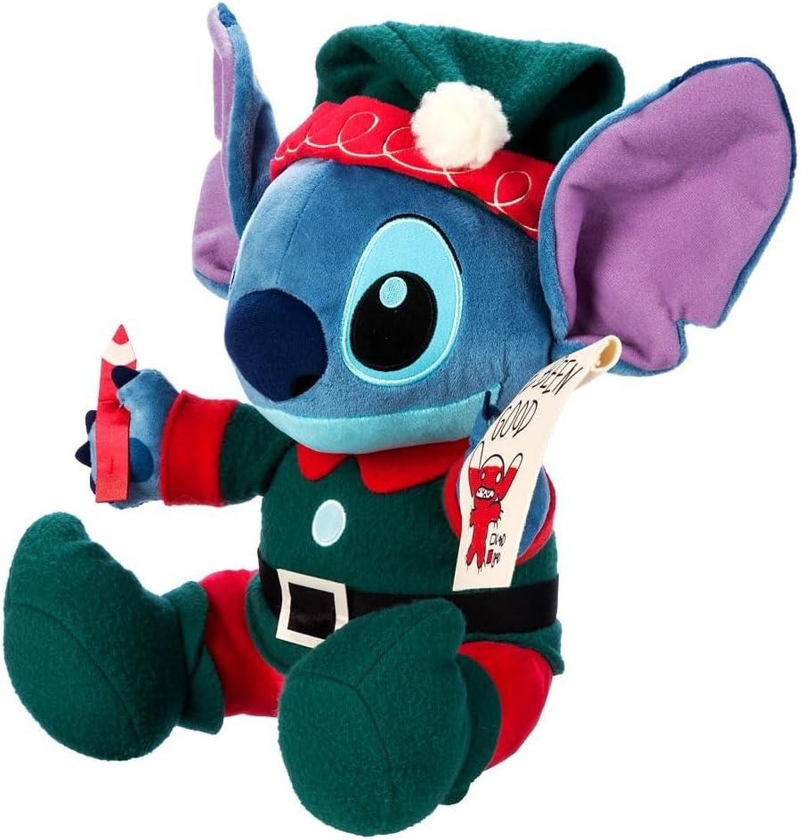 imageDisney Store Official Holiday Plush  Stitch Stuffed Animals with Embroidered Details Plush Sculpting Christmas Collection Soft Toys Suitable for All Ages