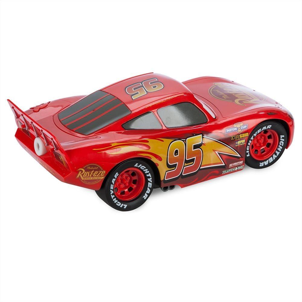 imageDisney Store Official Lightning McQueen BubbleBlowing Remote Control Car  24GHZ RC Cars with Bubble Fluid Refill  Toddler Boy Toys Inspired by Pixars Cars  Light Up Fun for Little Racers