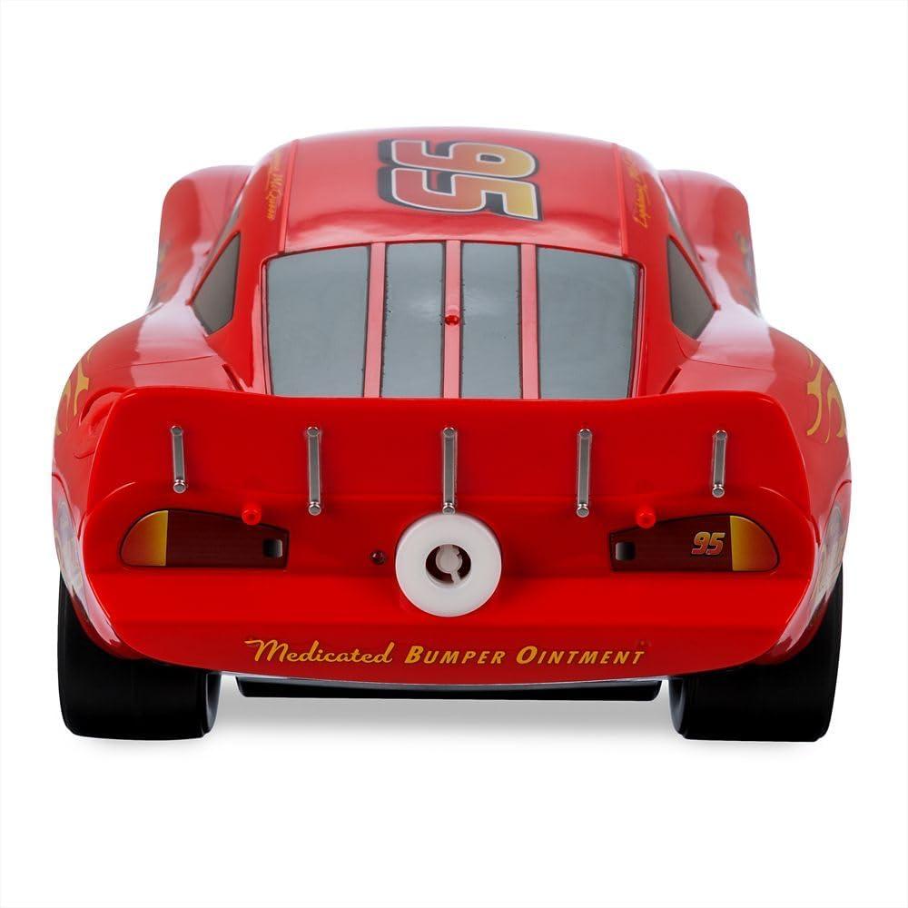 imageDisney Store Official Lightning McQueen BubbleBlowing Remote Control Car  24GHZ RC Cars with Bubble Fluid Refill  Toddler Boy Toys Inspired by Pixars Cars  Light Up Fun for Little Racers