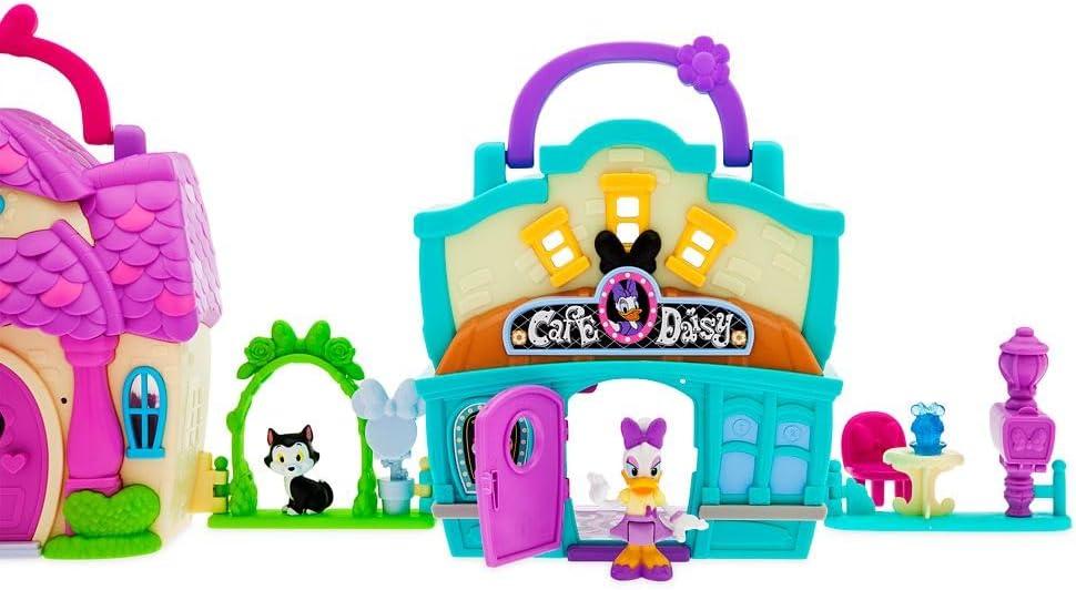 imageDisney Store Official Mickey Mouse Clubhouse Toys Play Set  Interactive Playhouse Junior Mickey Mouse Toys  Poseable Mickey ampamp Pluto Figures 13Piece Set Perfect for ToddlersDaisy Duck