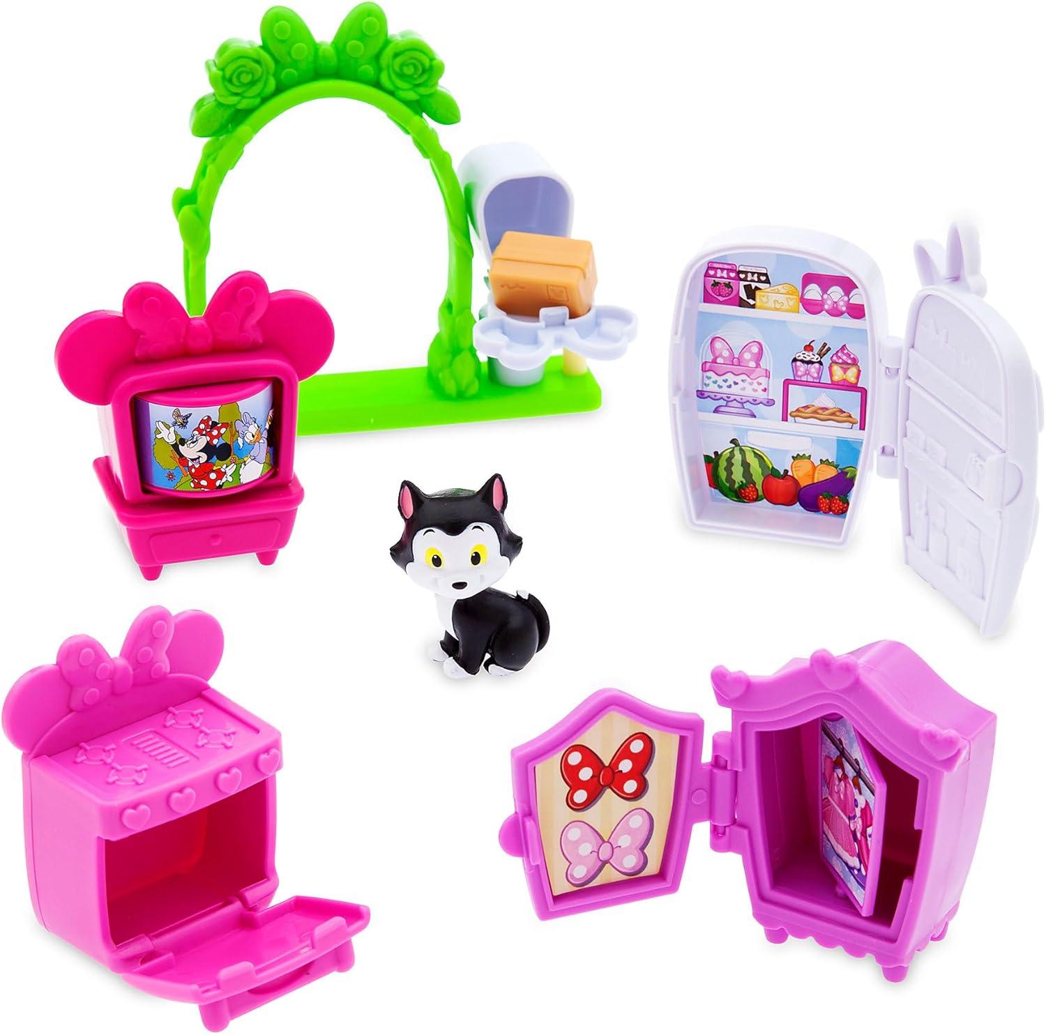 imageDisney Store Official Mickey Mouse Clubhouse Toys Play Set  Interactive Playhouse Junior Mickey Mouse Toys  Poseable Mickey ampamp Pluto Figures 13Piece Set Perfect for ToddlersMinnie Mouse