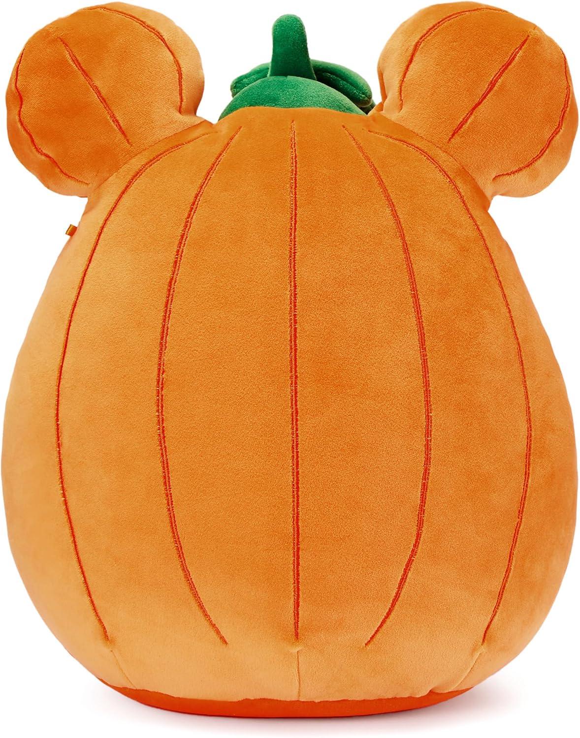 imageDisney Store Official Mickey Mouse Pumpkin Squishmallows Plush  11 Inch Disney Halloween Stuffed Animal with Embroidered Features Detailed Plush Sculpting and Soft Squishy Fill