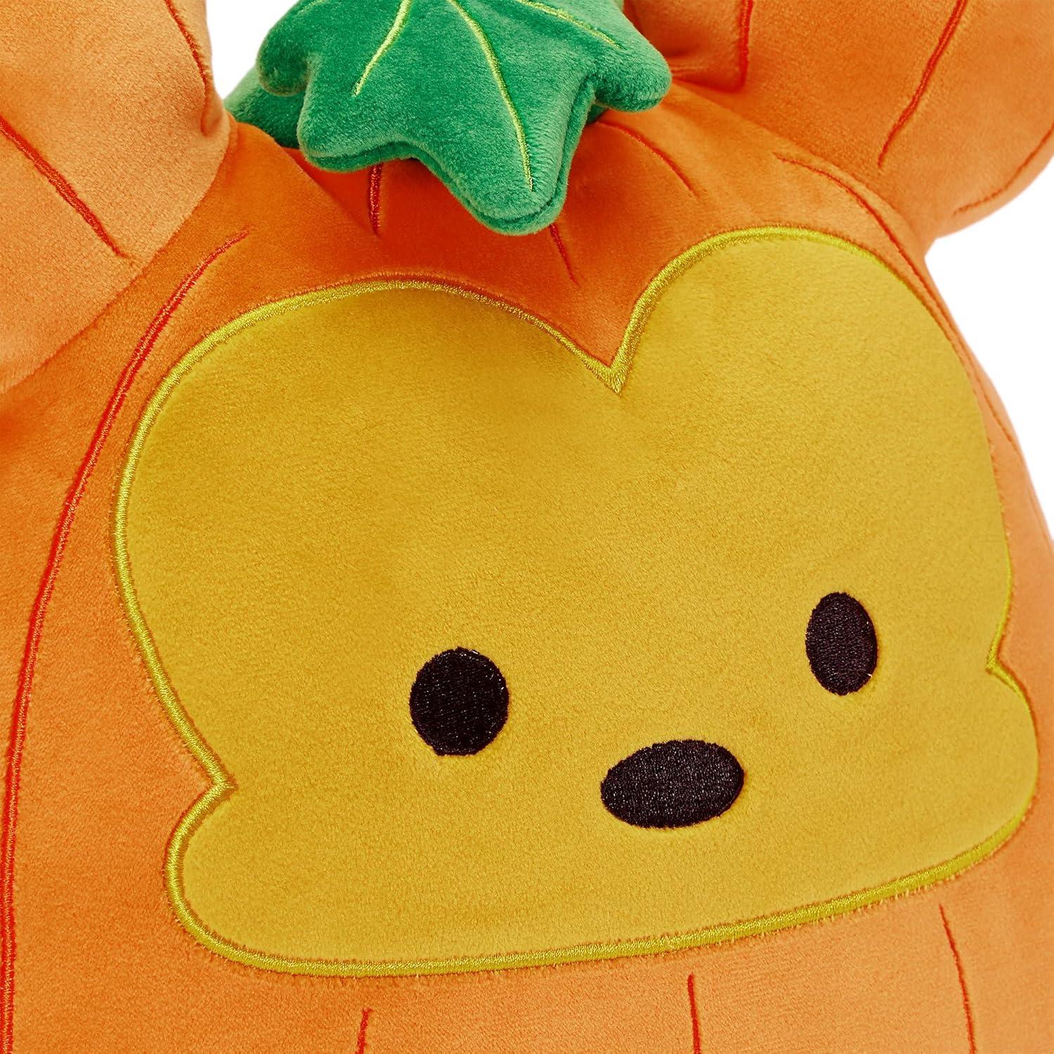 imageDisney Store Official Mickey Mouse Pumpkin Squishmallows Plush  11 Inch Disney Halloween Stuffed Animal with Embroidered Features Detailed Plush Sculpting and Soft Squishy Fill